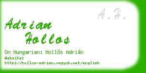 adrian hollos business card