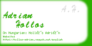 adrian hollos business card
